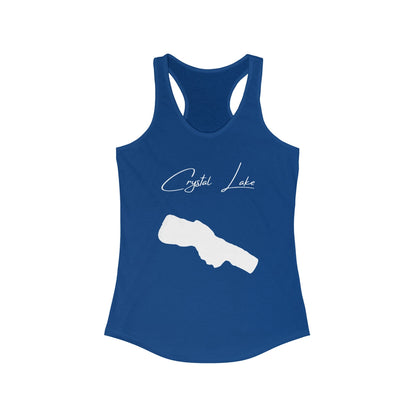 Michigan  Crystal  Lake  Racerback-Tank  front  position  view  from  front  solid  royal.webp
