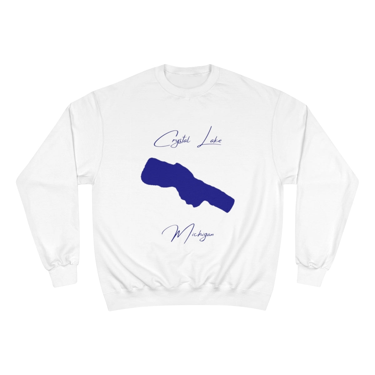 Michigan  Crystal  Lake  Sweatshirt  front  position  view  from  front  white.webp