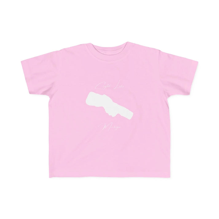 Michigan  Crystal  Lake  Toddler  T-shirt  front  position  view  from  front  pink.webp