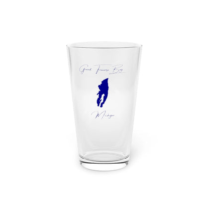 Michigan  Grand  Traverse  Bay  16oz  Pint  Glass  front  position  view  from  front  16oz.webp