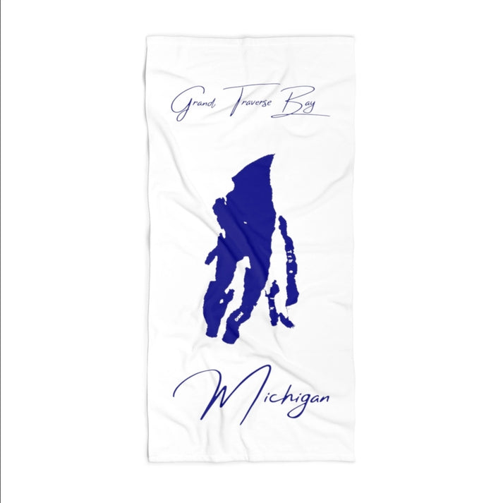 Michigan  Grand  Traverse  Bay  Beach  Towel  front  position  view  from  front  36  x  72.webp