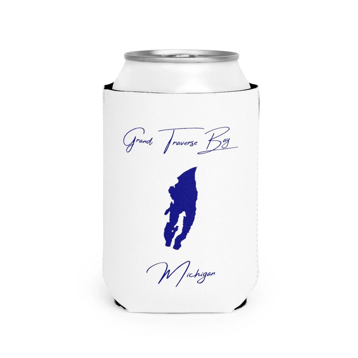 Michigan  Grand  Traverse  Bay  Can  Koozie  front  position  view  from  front-2  white.webp