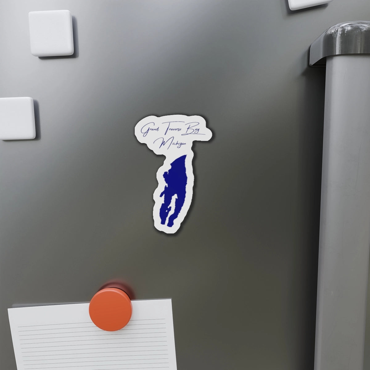 Michigan  Grand  Traverse  Bay  Die  Cut  Magnet  front  position  view  from  context-1  4  x  4.webp