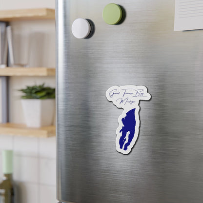 Michigan  Grand  Traverse  Bay  Die  Cut  Magnet  front  position  view  from  context-2  4  x  4.webp