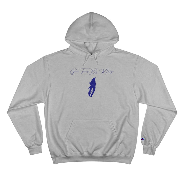 Michigan  Grand  Traverse  Bay  Hoodie  front  position  view  from  front  light  steel.webp