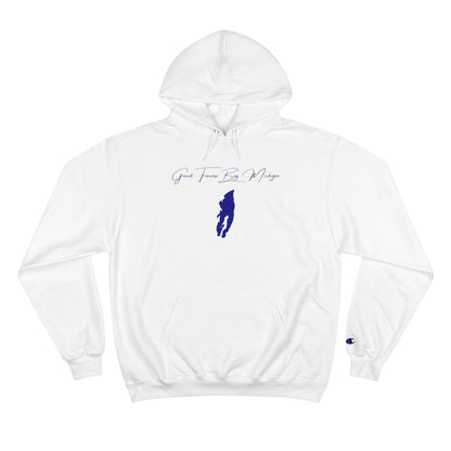 Michigan  Grand  Traverse  Bay  Hoodie  front  position  view  from  front  white.webp