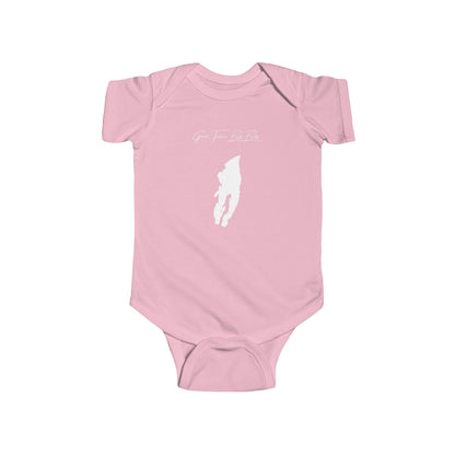 Michigan  Grand  Traverse  Bay  Onesie  front  position  view  from  front  pink.webp