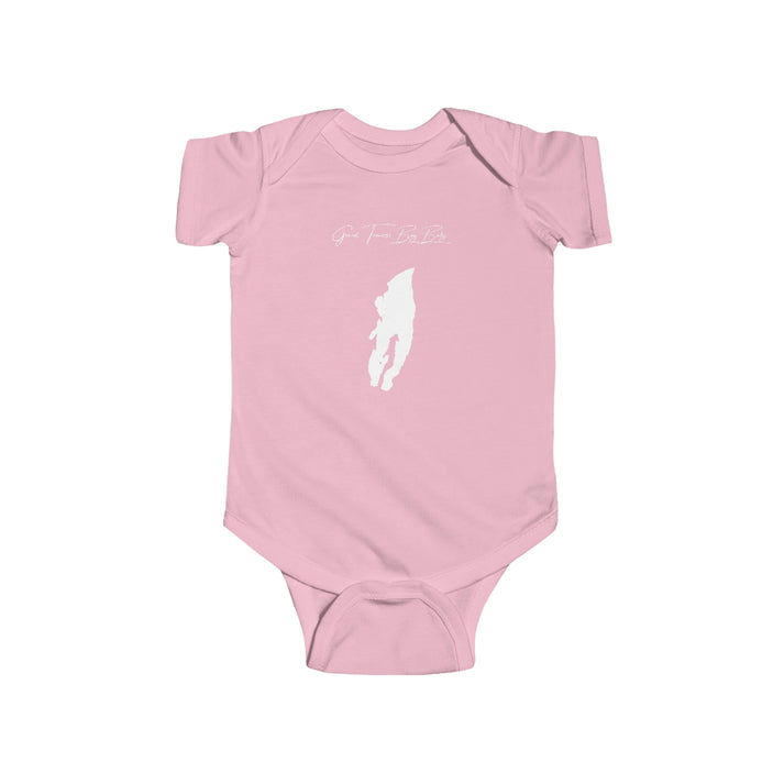 Michigan  Grand  Traverse  Bay  Onesie  front  position  view  from  front  pink.webp