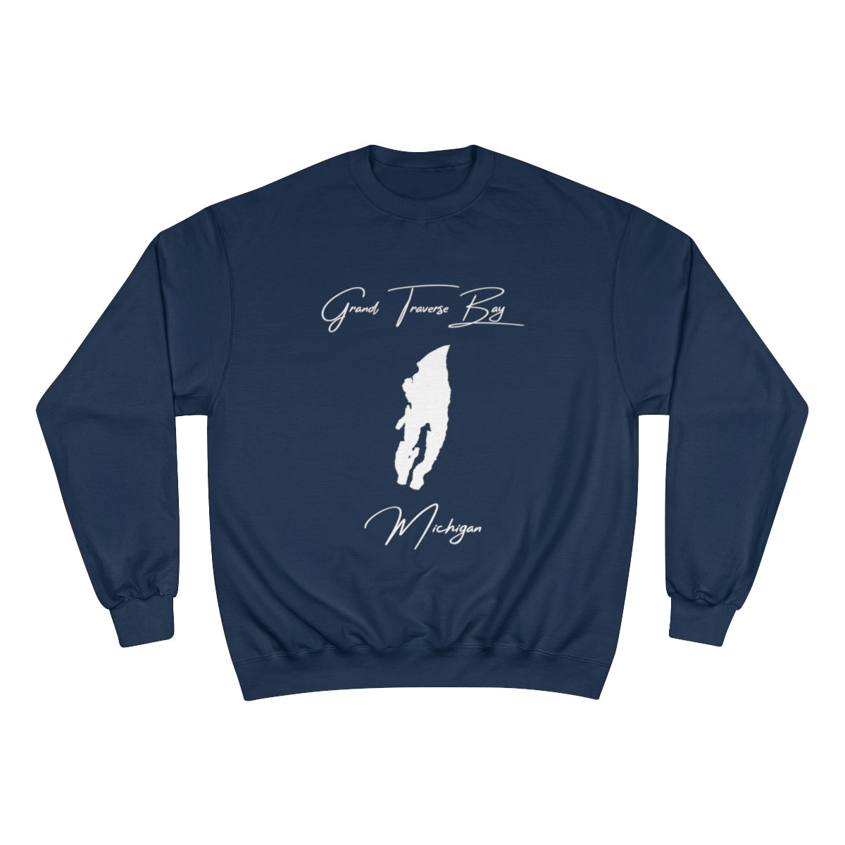 Michigan  Grand  Traverse  Bay  Sweatshirt  front  position  view  from  front  navy.webp