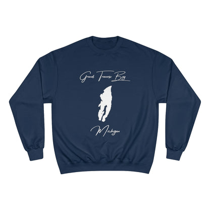 Michigan  Grand  Traverse  Bay  Sweatshirt  front  position  view  from  front  navy.webp