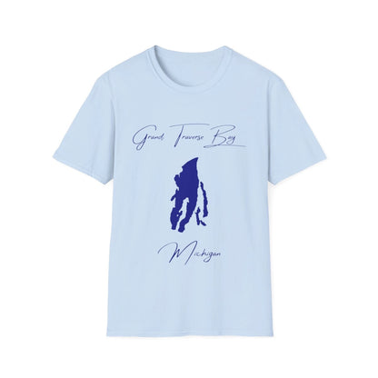 Michigan  Grand  Traverse  Bay  T-shirt  front  position  view  from  front  light  blue.webp