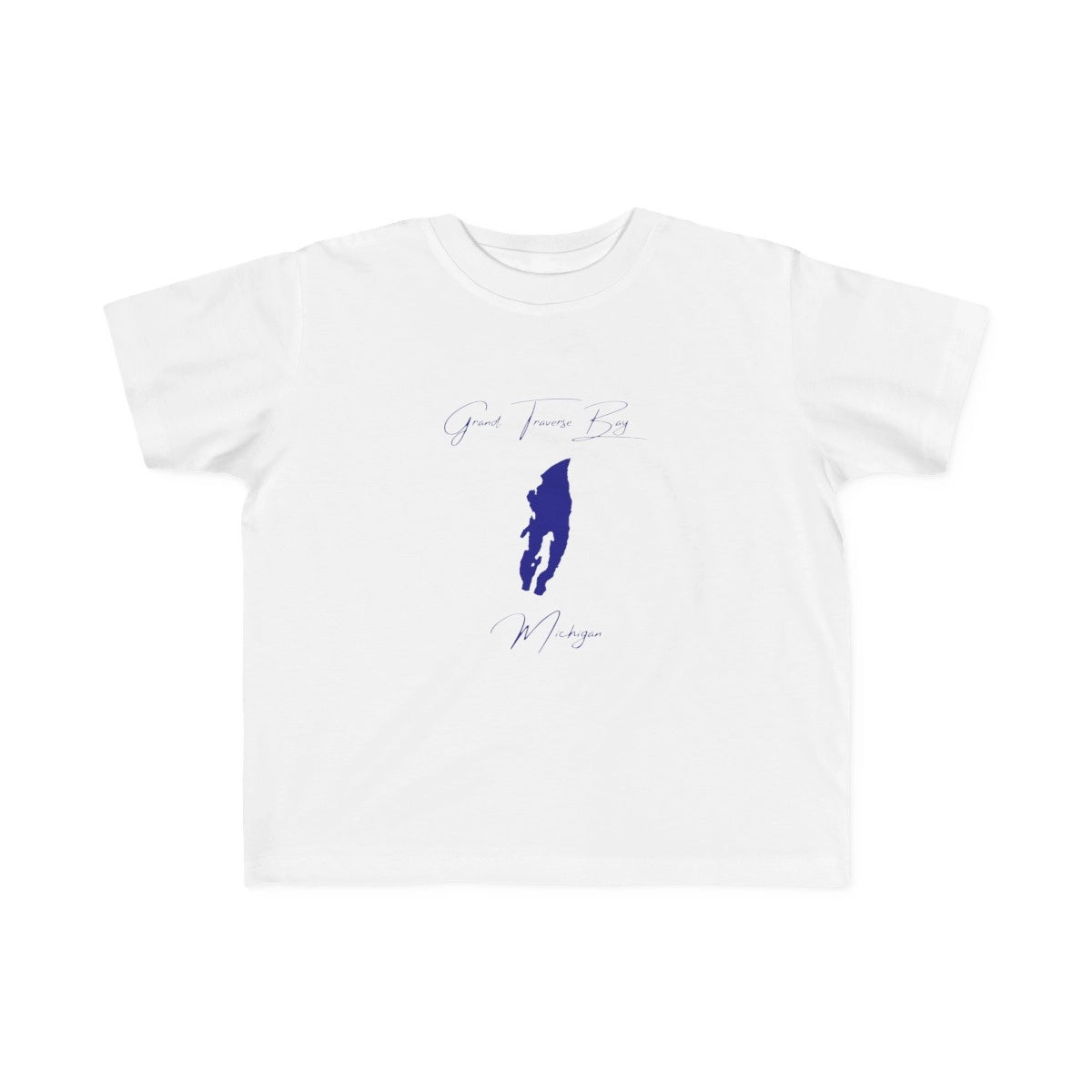 Michigan  Grand  Traverse  Bay  Toddler  T-shirt  front  position  view  from  front  white.webp