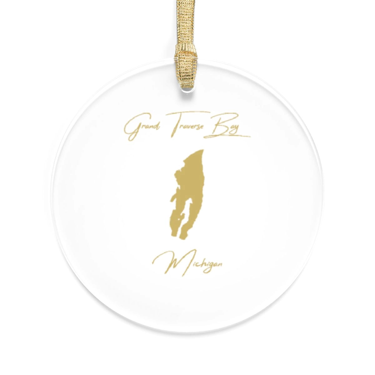 Michigan  Grand  Traverse  Bay  Tree  Ornament  other  position  view  from  front  round.webp