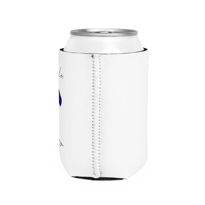 Michigan  Green  Lake  Can  Koozie  all  position  view  from  right  white.webp