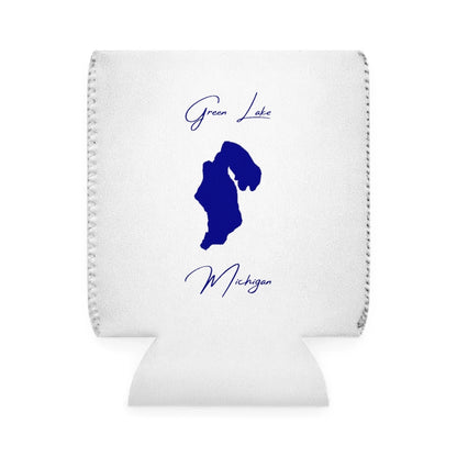 Michigan  Green  Lake  Can  Koozie  front  position  view  from  front-1  white.webp