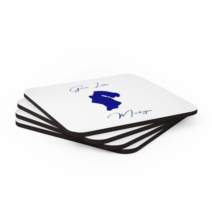 Michigan  Green  Lake  Coaster  Set  front  position  view  from  stacked  3.75  x  3.75.webp