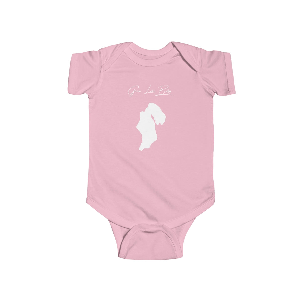 Michigan  Green  Lake  Onesie  front  position  view  from  front  pink.webp