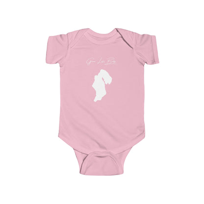 Michigan  Green  Lake  Onesie  front  position  view  from  front  pink.webp