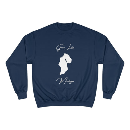 Michigan  Green  Lake  Sweatshirt  front  position  view  from  front  navy.webp