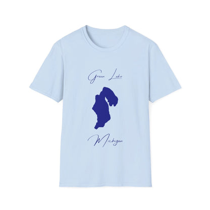 Michigan  Green  Lake  T-shirt  front  position  view  from  front  light  blue.webp