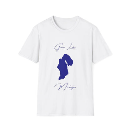 Michigan  Green  Lake  T-shirt  front  position  view  from  front  white.webp