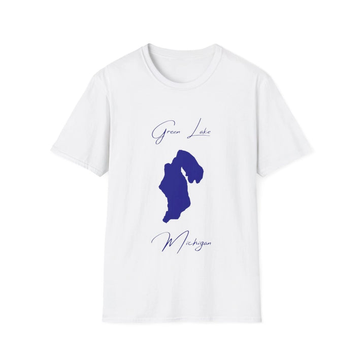 Michigan  Green  Lake  T-shirt  front  position  view  from  front  white.webp