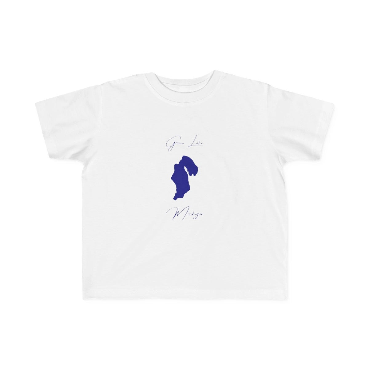 Michigan  Green  Lake  Toddler  T-shirt  front  position  view  from  front  white.webp