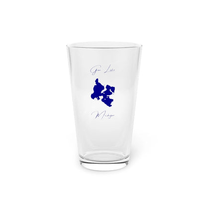 Michigan  Gun  Lake  16oz  Pint  Glass  front  position  view  from  front  16oz.webp