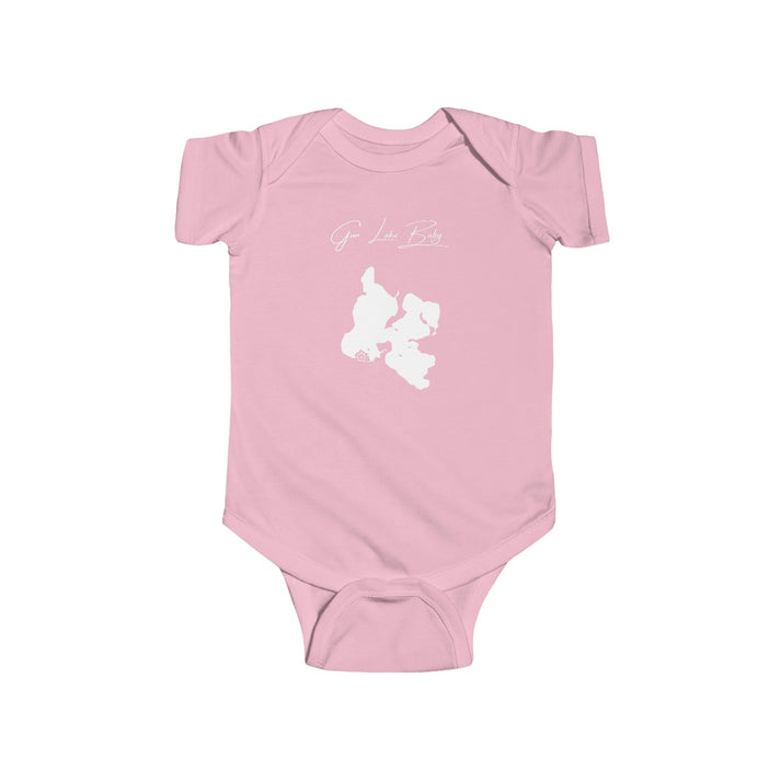 Michigan  Gun  Lake  Onesie  front  position  view  from  front  pink.webp