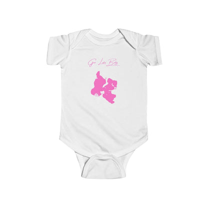 Michigan  Gun  Lake  Onesie  front  position  view  from  front  white.webp