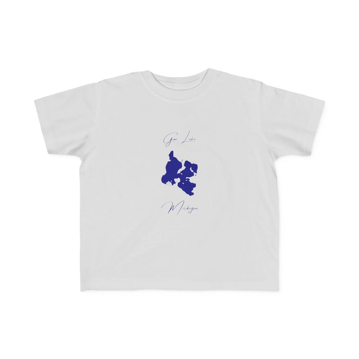 Michigan  Gun  Lake  Toddler  T-shirt  front  position  view  from  front  silver.webp