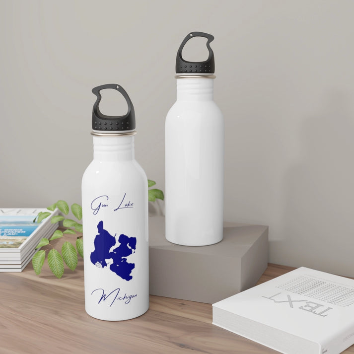 Michigan  Gun  Lake  Water  bottle  other  position  view  from  context-2  white.webp