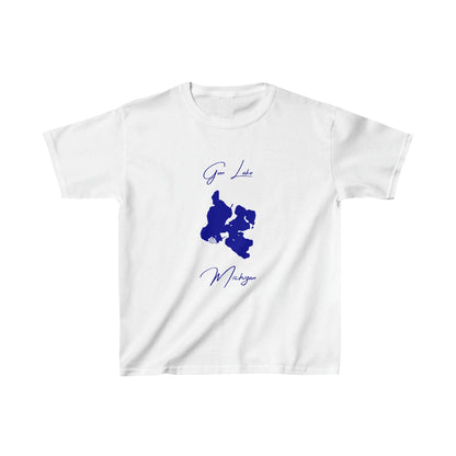 Michigan  Gun  Lake  Youth  T-shirt  front  position  view  from  front  white.webp
