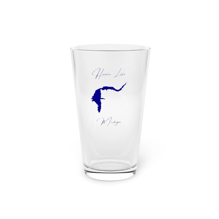 Michigan  Hamlin  Lake  16oz  Pint  Glass  front  position  view  from  front  16oz.webp