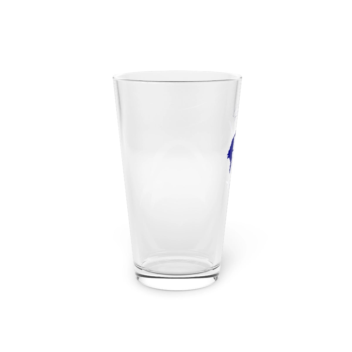 Michigan  Hamlin  Lake  16oz  Pint  Glass  front  position  view  from  left  16oz.webp