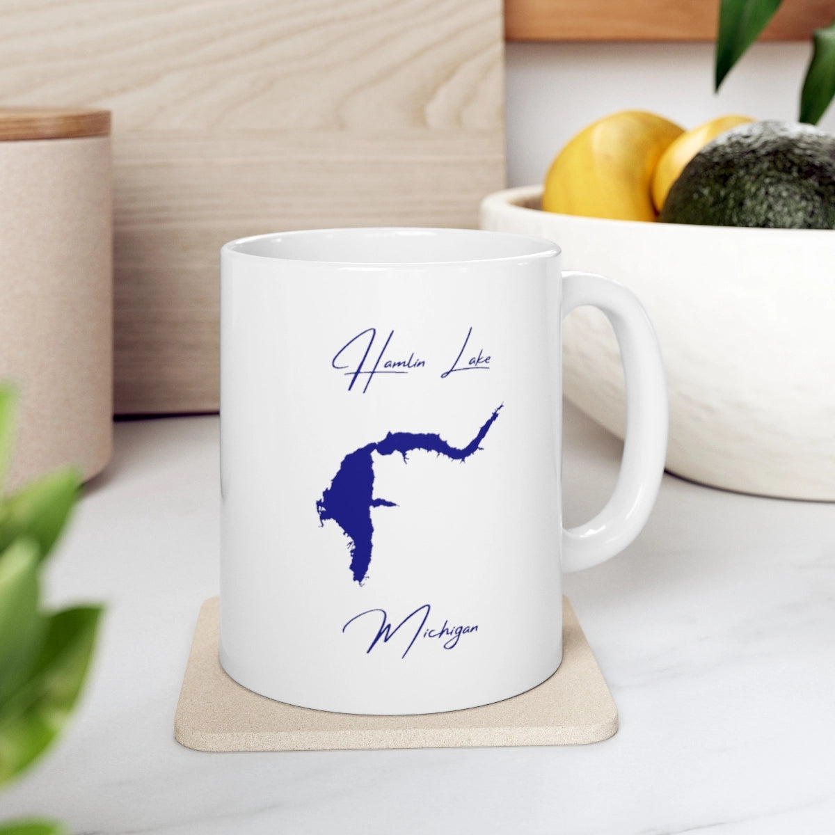 Michigan  Hamlin  Lake  Ceramic  Mug  other  position  view  from  context-4  11oz.webp