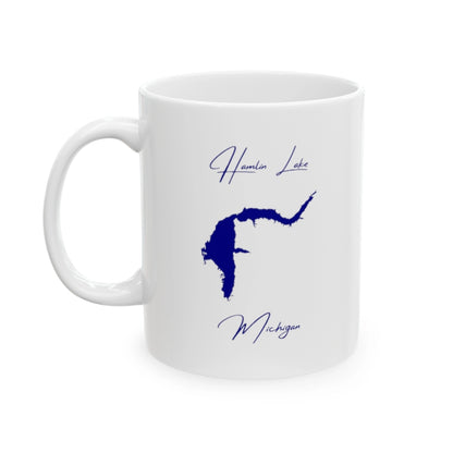Michigan  Hamlin  Lake  Ceramic  Mug  other  position  view  from  left  11oz.webp