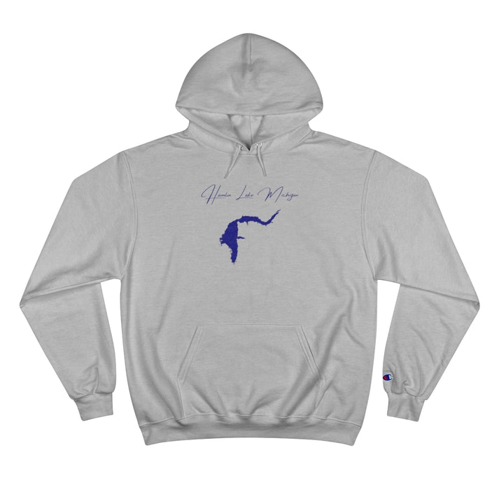 Michigan  Hamlin  Lake  Hoodie  front  position  view  from  front  light  steel.webp