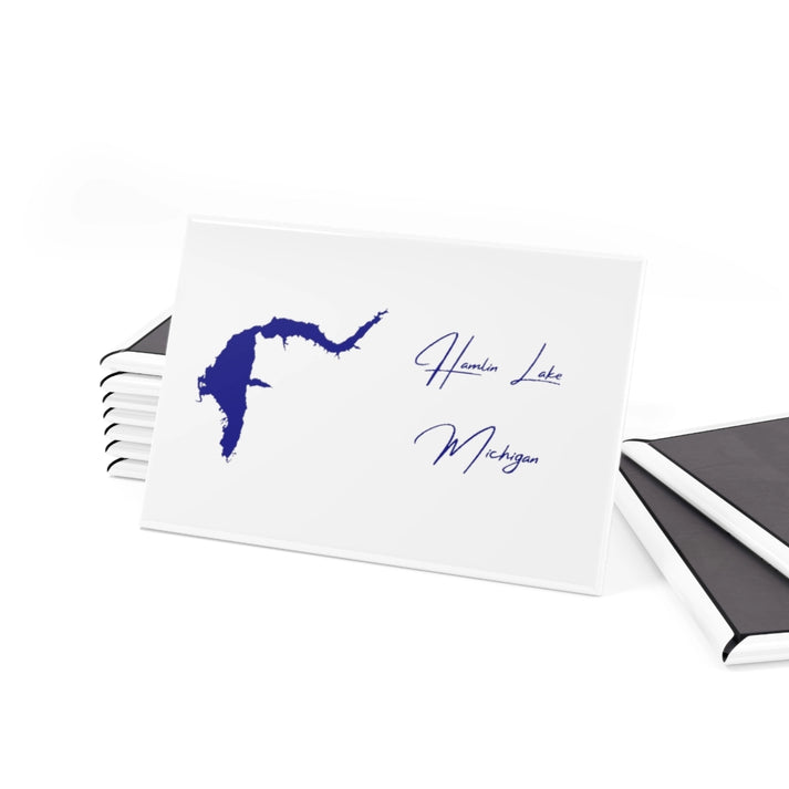 Michigan  Hamlin  Lake  Magnet  front  position  view  from  set  2  x  3.webp