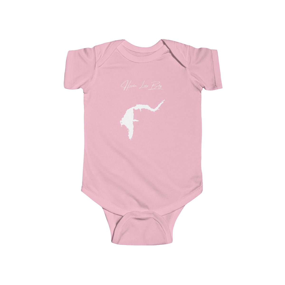 Michigan  Hamlin  Lake  Onesie  front  position  view  from  front  pink.webp