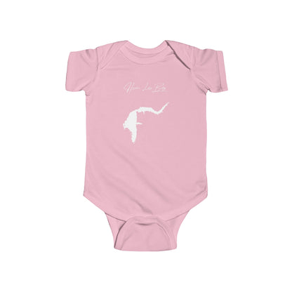 Michigan  Hamlin  Lake  Onesie  front  position  view  from  front  pink.webp