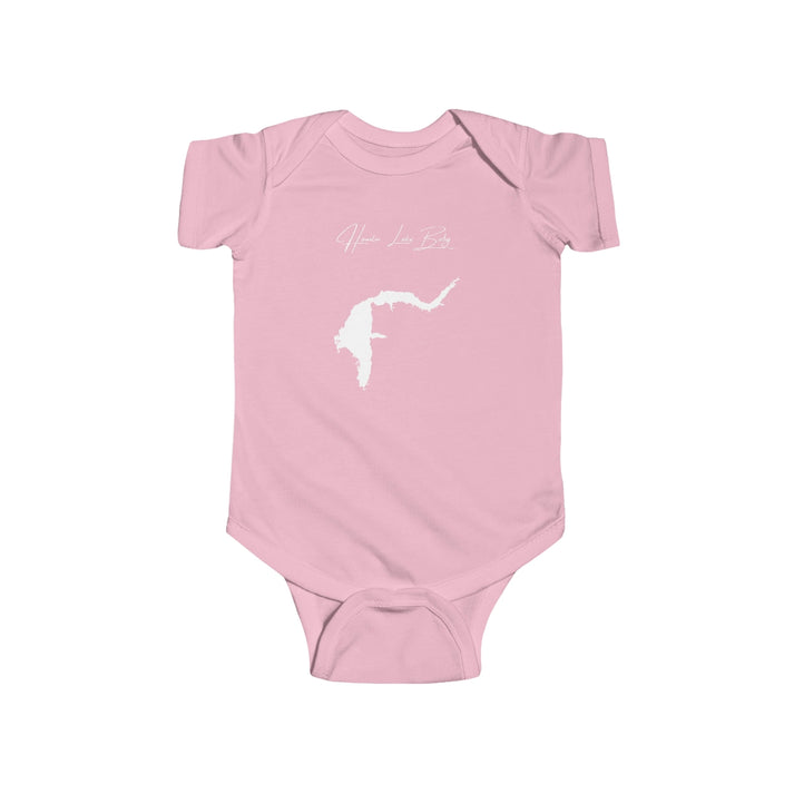 Michigan  Hamlin  Lake  Onesie  front  position  view  from  front  pink.webp