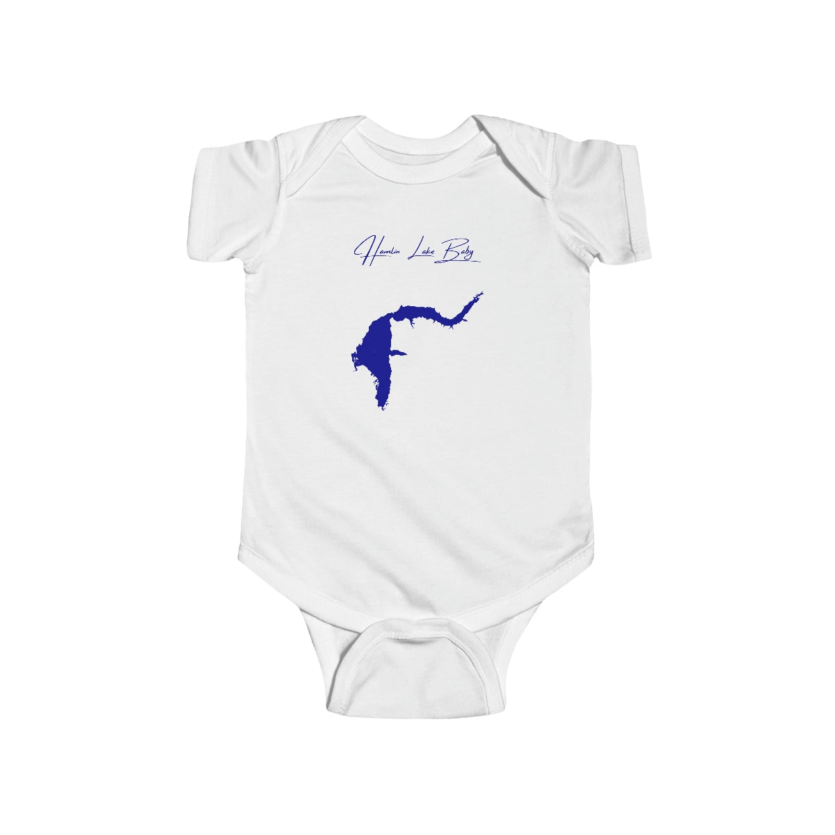 Michigan  Hamlin  Lake  Onesie  front  position  view  from  front  white.webp