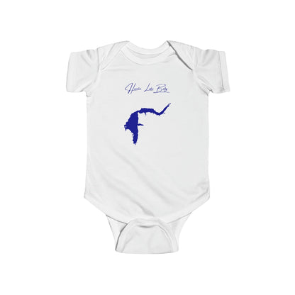 Michigan  Hamlin  Lake  Onesie  front  position  view  from  front  white.webp