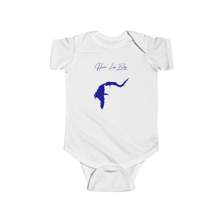 Michigan  Hamlin  Lake  Onesie  front  position  view  from  front  white.webp
