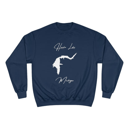 Michigan  Hamlin  Lake  Sweatshirt  front  position  view  from  front  navy.webp