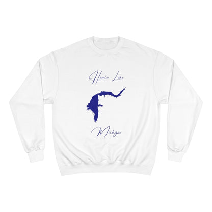 Michigan  Hamlin  Lake  Sweatshirt  front  position  view  from  front  white.webp