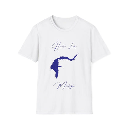 Michigan  Hamlin  Lake  T-shirt  front  position  view  from  front  white.webp