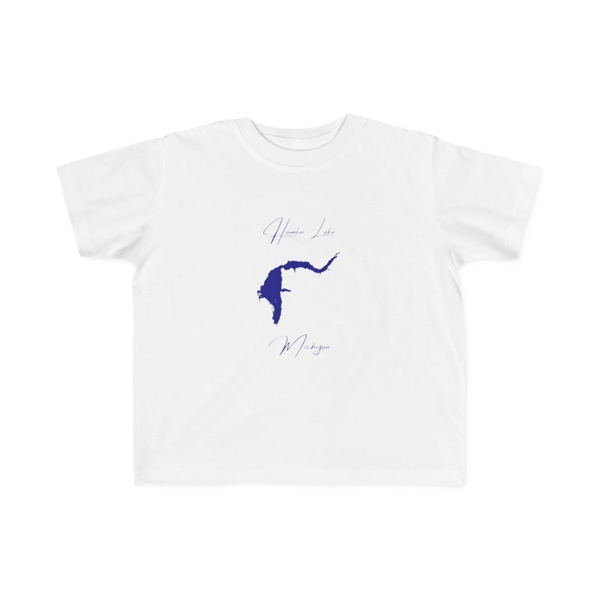 Michigan  Hamlin  Lake  Toddler  T-shirt  front  position  view  from  front  white.webp