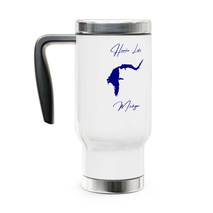 Michigan  Hamlin  Lake  Travel  Mug  other  position  view  from  left  14oz.webp